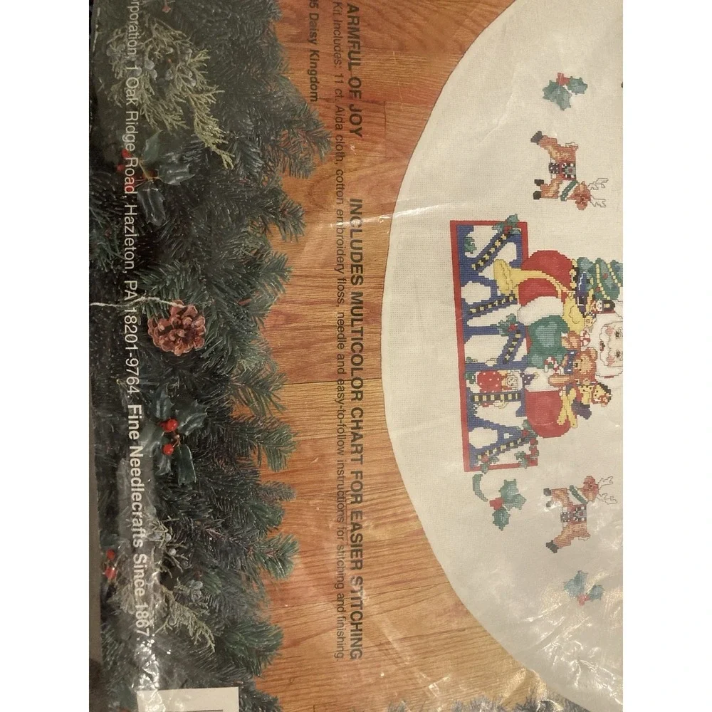 Bucilla Counted Cross Stitch Christmas Tree Skirt 42